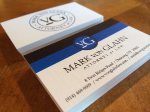 Mark von Glahn business cards